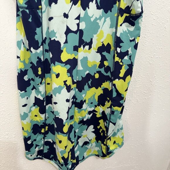 Title Nine Floral Mini Dress - Blue, Green, Yellow - Picture 9 of 9